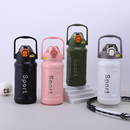 Stainless Steel Vacuum Flask with Straw-1000ml